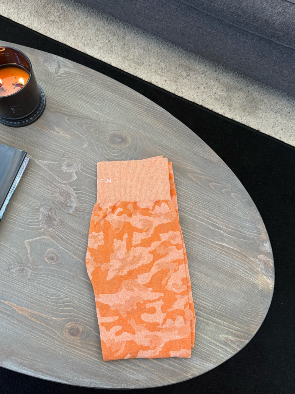 Orange Camouflage NVGTN Leggings